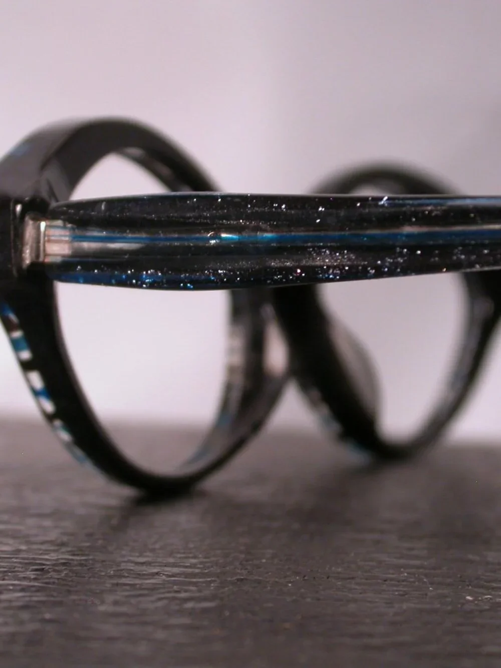 Alain Mikli Blue Pearl Galaxy Stripe Stylish Eyeglasses Frames Hand Made in Ital